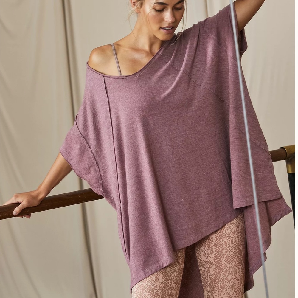 NWT Free People City Vibes Tee in Clove SZ-S